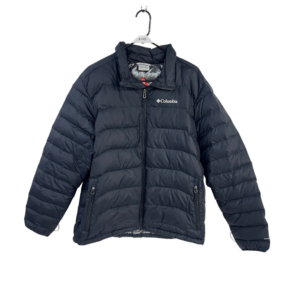 Columbia Cascade Peak II Down Jacket Mens L Black Omni-Heat 650 Fill Gorpcore